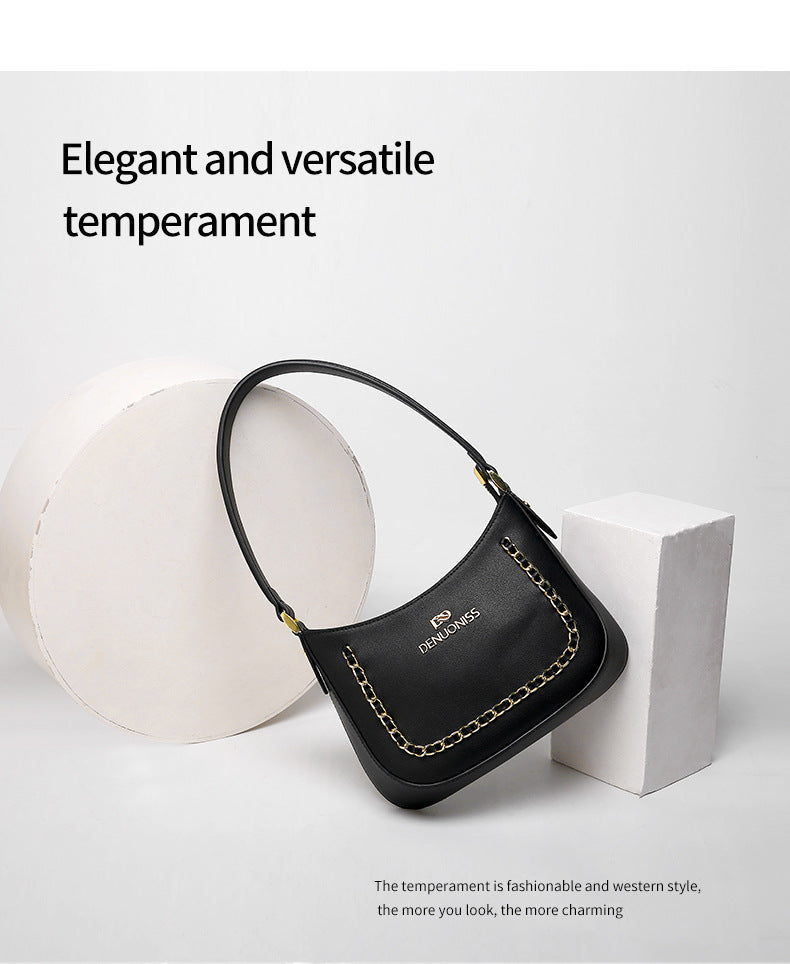 Women's Bag2021Autumn New Underarm Saddle Bag Korean Style Trendy Fashionable Unique Stylish Single Shoulder Women's Bag