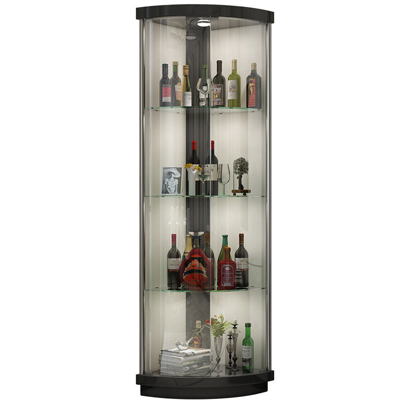 Corner Cabinet Wall Corner Cabinet Triangular Corner Cabinet Modern Simple Glass Wine Cabinet Triangular Cabinet Living Room Cabinet Display Cabinet