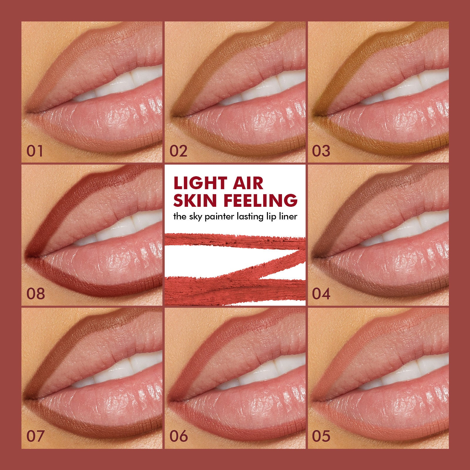 Dual-ended Lip Liner Pencil European and American Matte Non-Stick Cup Lipstick Lip Liner Small Batch Wholesale