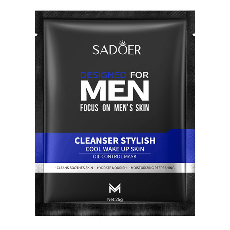 Men's Face Mask25g SADOER Cool and Refreshing Men's Hydrating Mask Stickers  Wholesale