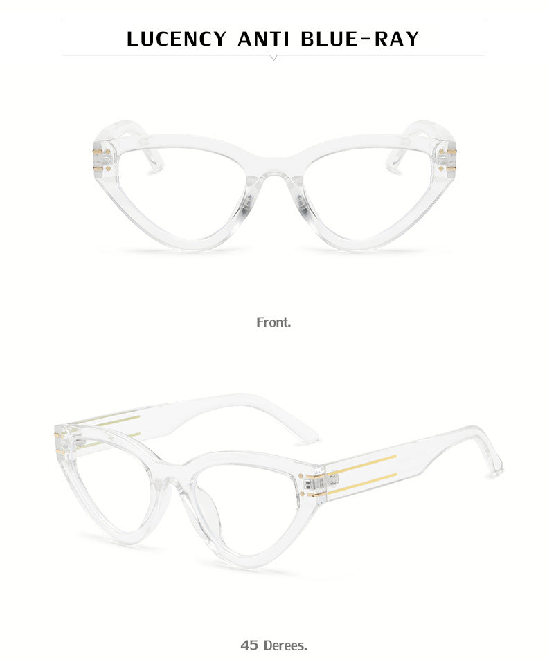 New European and American style personality cat-eye UV protection sunglasses for women ins Small Frame Sunglasses Eyewear Trendy Wholesale