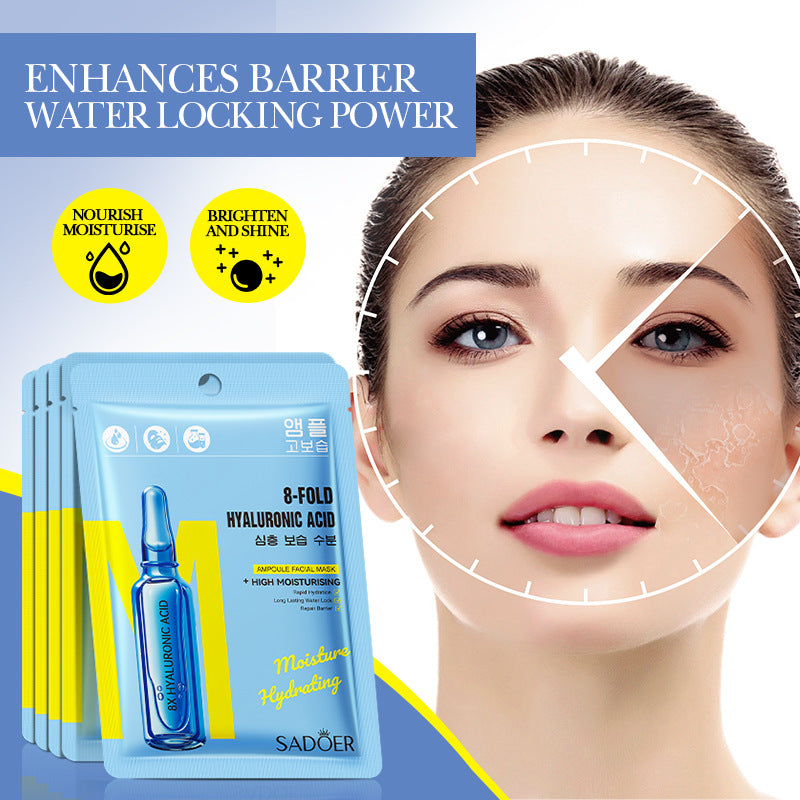 8Heavy Hyaluronic Acid Skin Rejuvenation Mask SADOER Moisturizing and Hydrating Face Mask Wholesale for  Trade