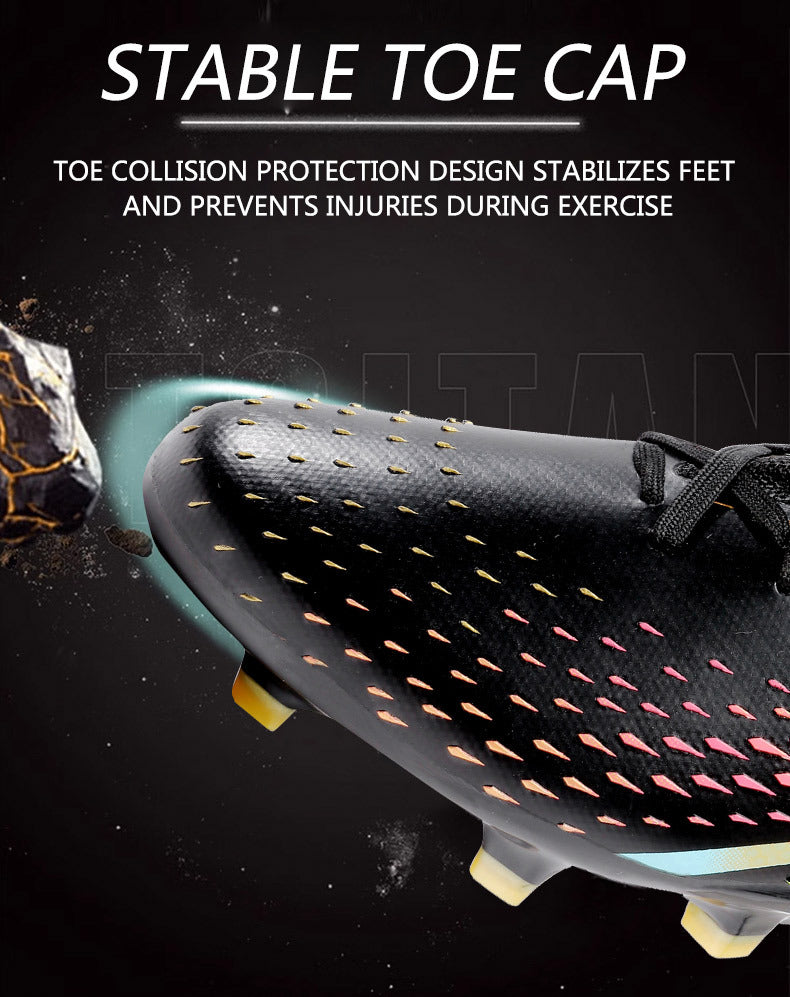 New Style Spike Soccer Shoes for Men, Students, Adults, Grass Training Long Spike Non-Slip Professional Competition Football Shoes