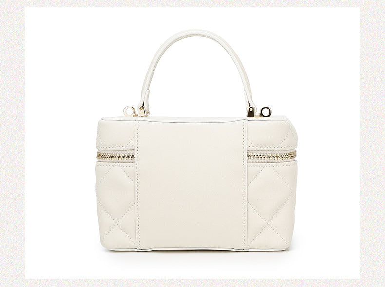 Korean Style Fashion Handbag for Women New Simple Embroidery Small Square Bag2024Spring and Summer Trendy Crossbody Bag