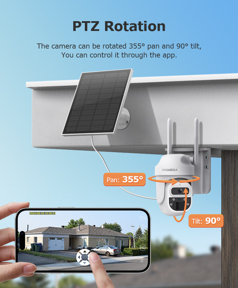 New4G Solar Camera Camera300Wan HD Full Color Night Vision Surveillance Outdoor Camera