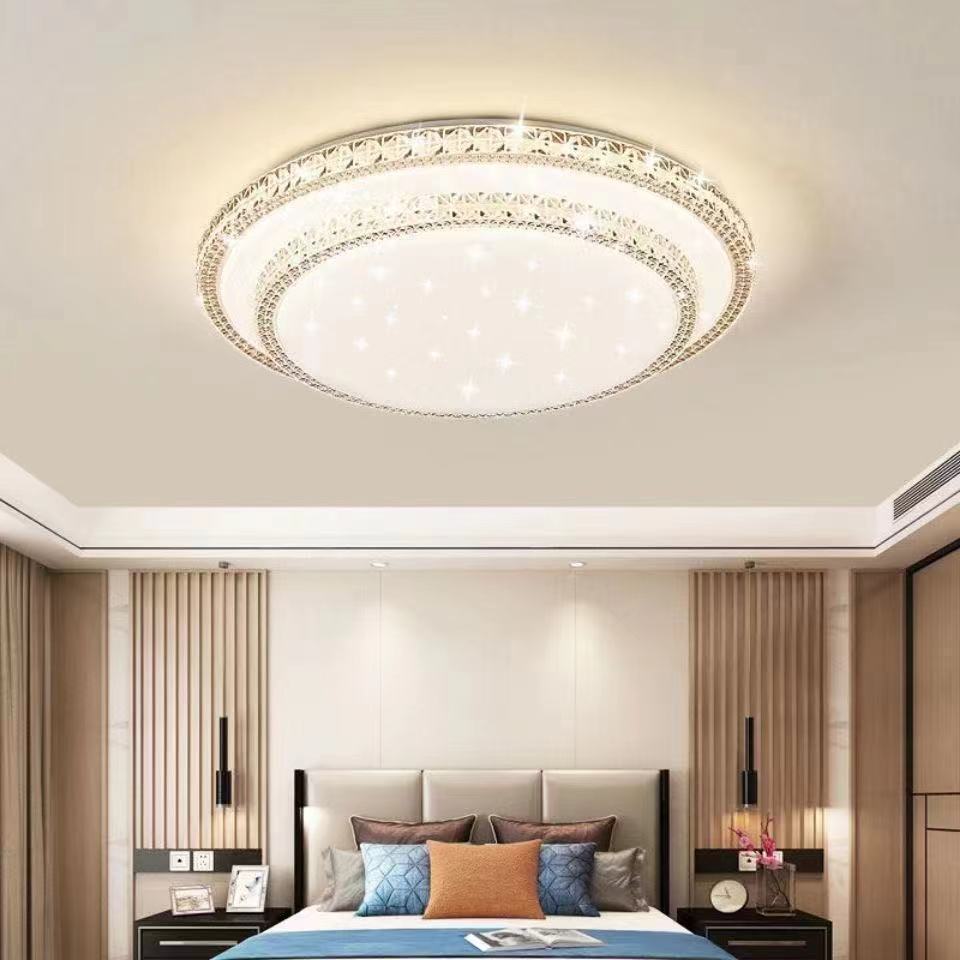 Imitation Crystal New Living Room Lamp LED Ceiling Lamp Master Bedroom Light Fixture Modern Simple Elegant Luxury Hall Main Light