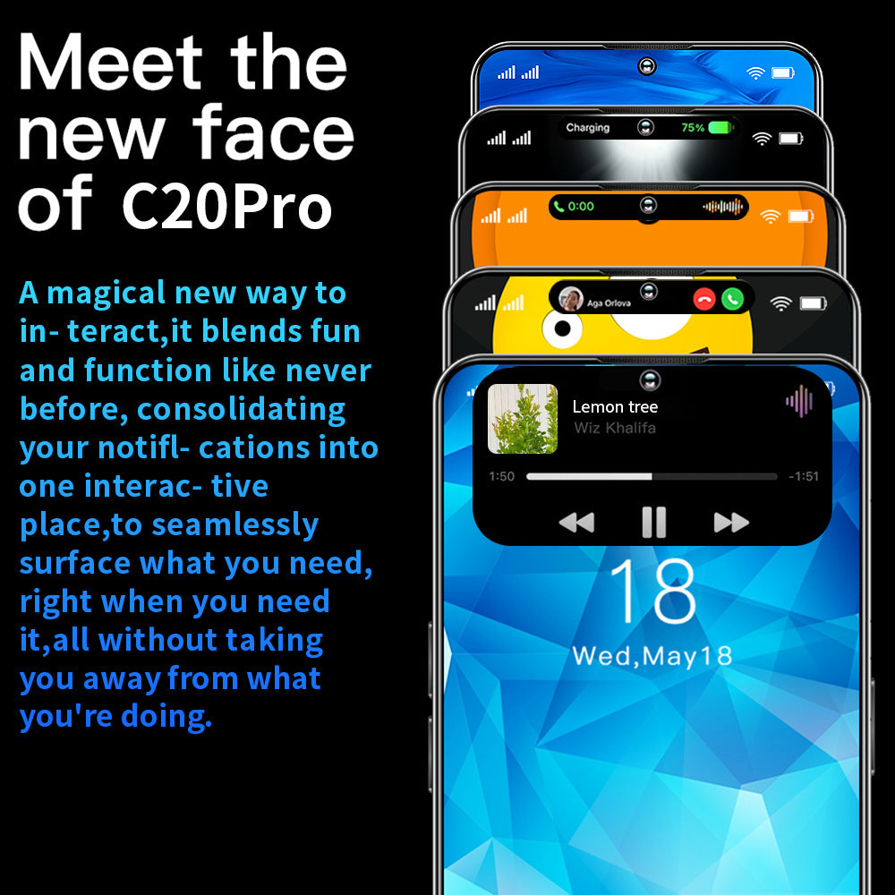 New C20 Pro 7.3Large Screen16+1T Smartphone Direct Sales from Manufacturer(Popular)