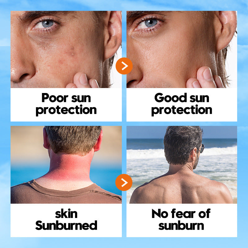 Men's Sunscreen SADOER Whitening Sunscreen UV Protection Refreshing Sunscreen Lotion  Wholesale