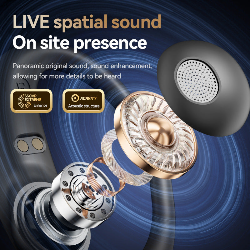 2025Popular M130Ear-mounted, non-in-ear, ultra-long battery life, high appearance value wireless Bluetooth earphones