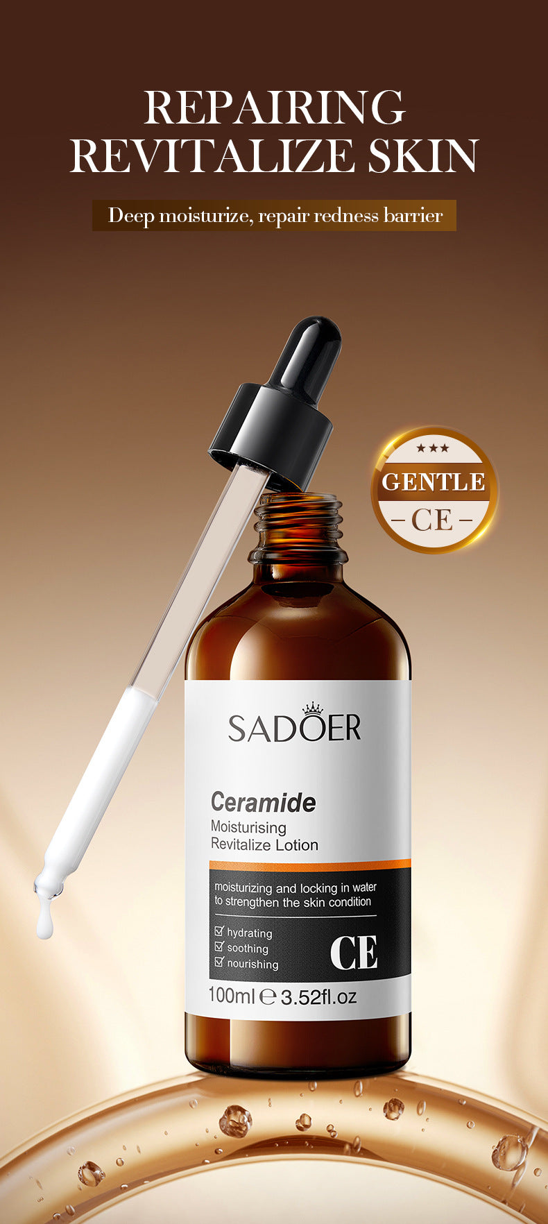 Ceramide Rejuvenating Lotion  SADOER Moisturizing lotion cross-border foreign trade wholesale