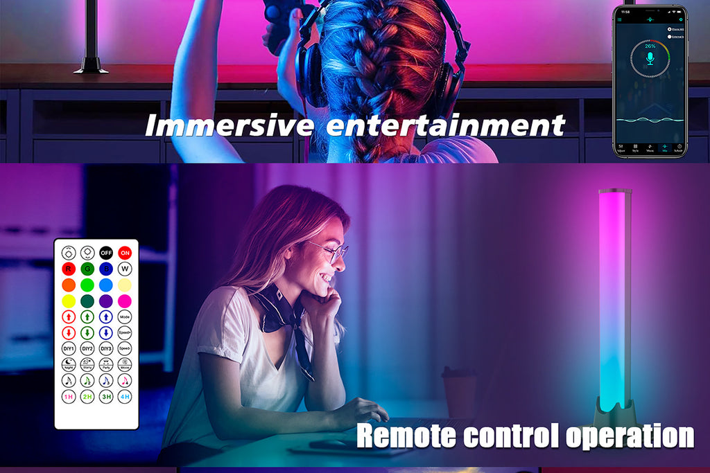 Exclusive Supply LED Bluetooth Desktop Lamp USB Computer Ambient Light RGB Magic Color WIFI Intelligent Sound Pickup Ambient Light