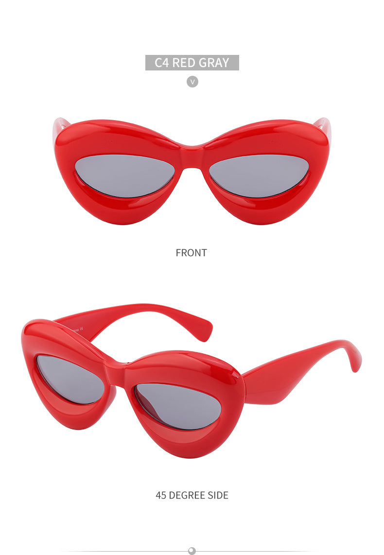 European and American Style Lip Sunglasses for Women Fashionable Party Quirky Personality Sunglasses Women's Glasses Wholesale Street Style Sun Protection