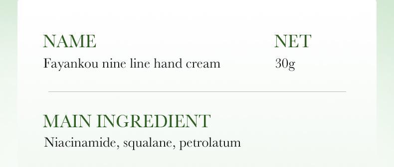 Plant and Fruit Hand Cream FAYANKOU Moisturizing Autumn and Winter Anti-Dry Crack Hand Cream  Foreign Trade Wholesale