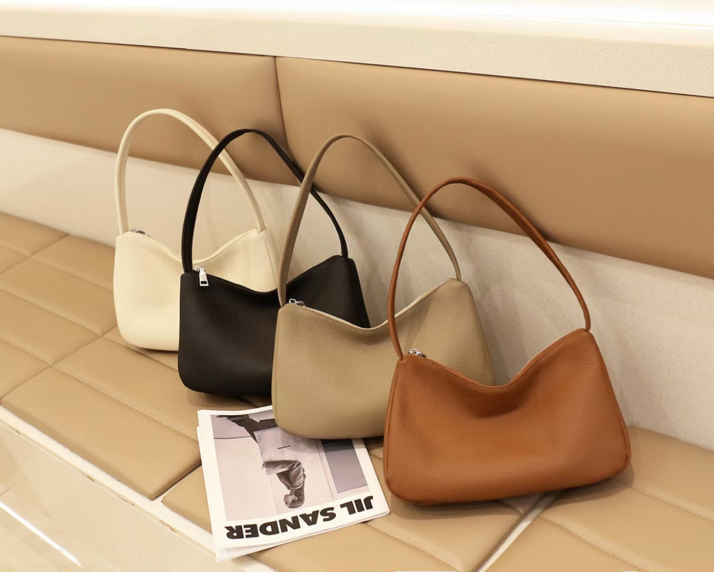 Guangzhou Luggage2025New Niche Simple Women's Bag Summer Versatile High-End Large Capacity Genuine Leather Underarm Bag