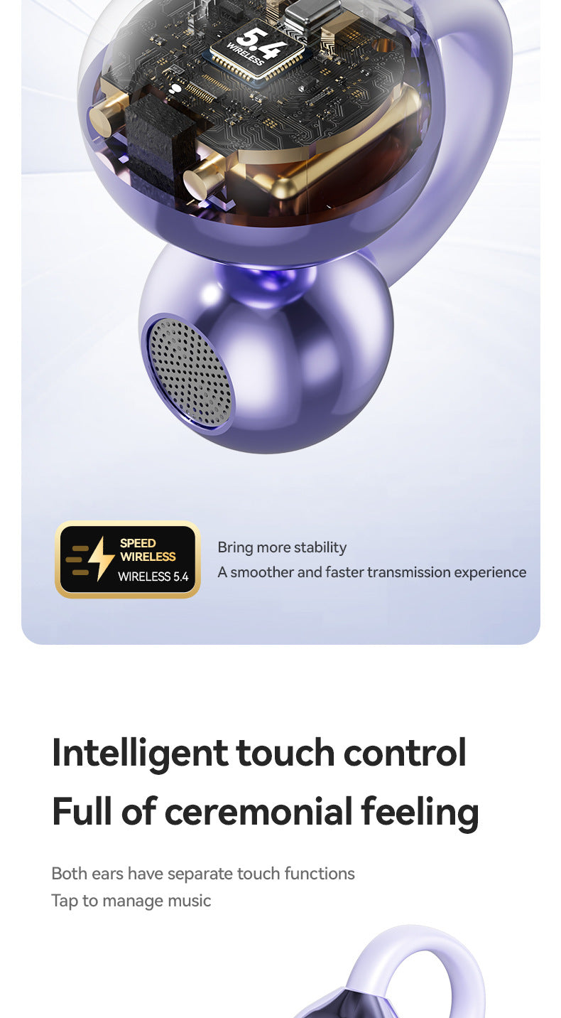 Popular M91AI Smart Translation Bluetooth Earbuds Clip-on High-Quality Bone Conduction Wireless Bluetooth Earbuds