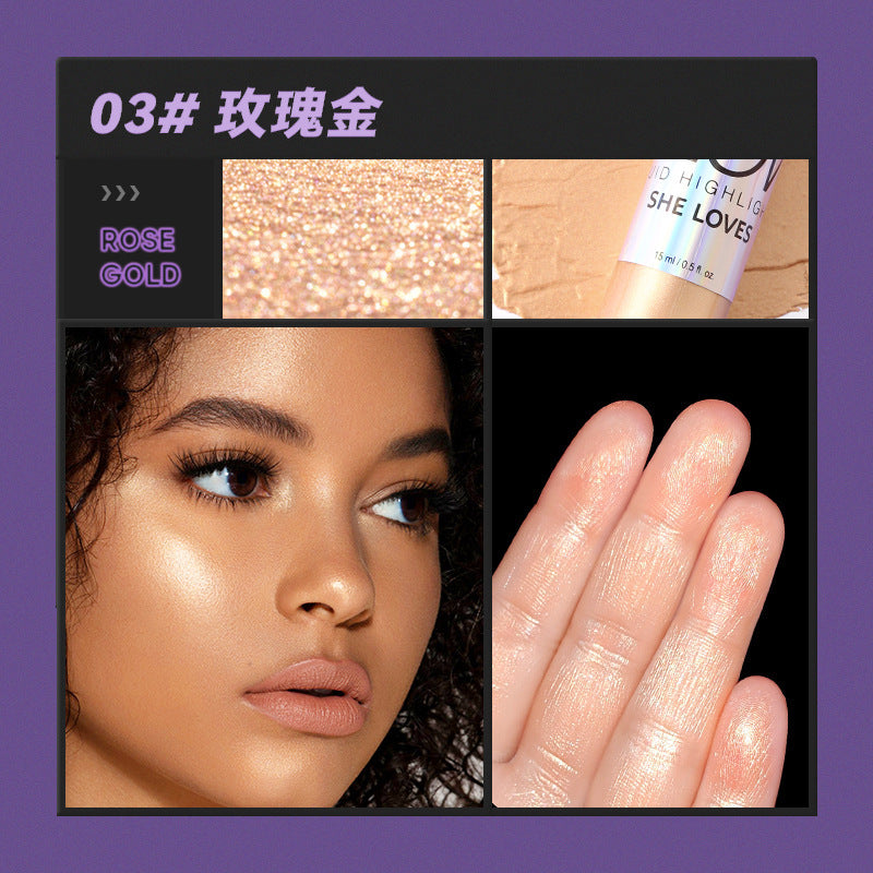 SHELOVES Highlight Liquid Contour Shadow Nose Shadow Diamond Brightening Liquid Face Body Highlight