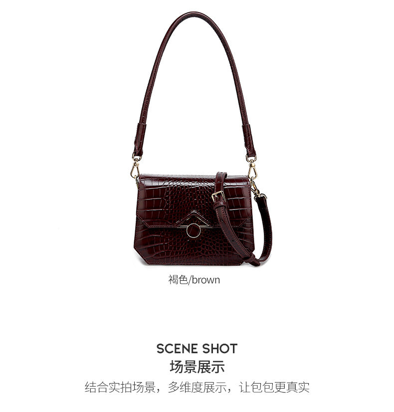 Women's Bag Summer New Crocodile Pattern Chain Bag Trendy Fashion Retro Personality Stylish Single Shoulder Crossbody Bag