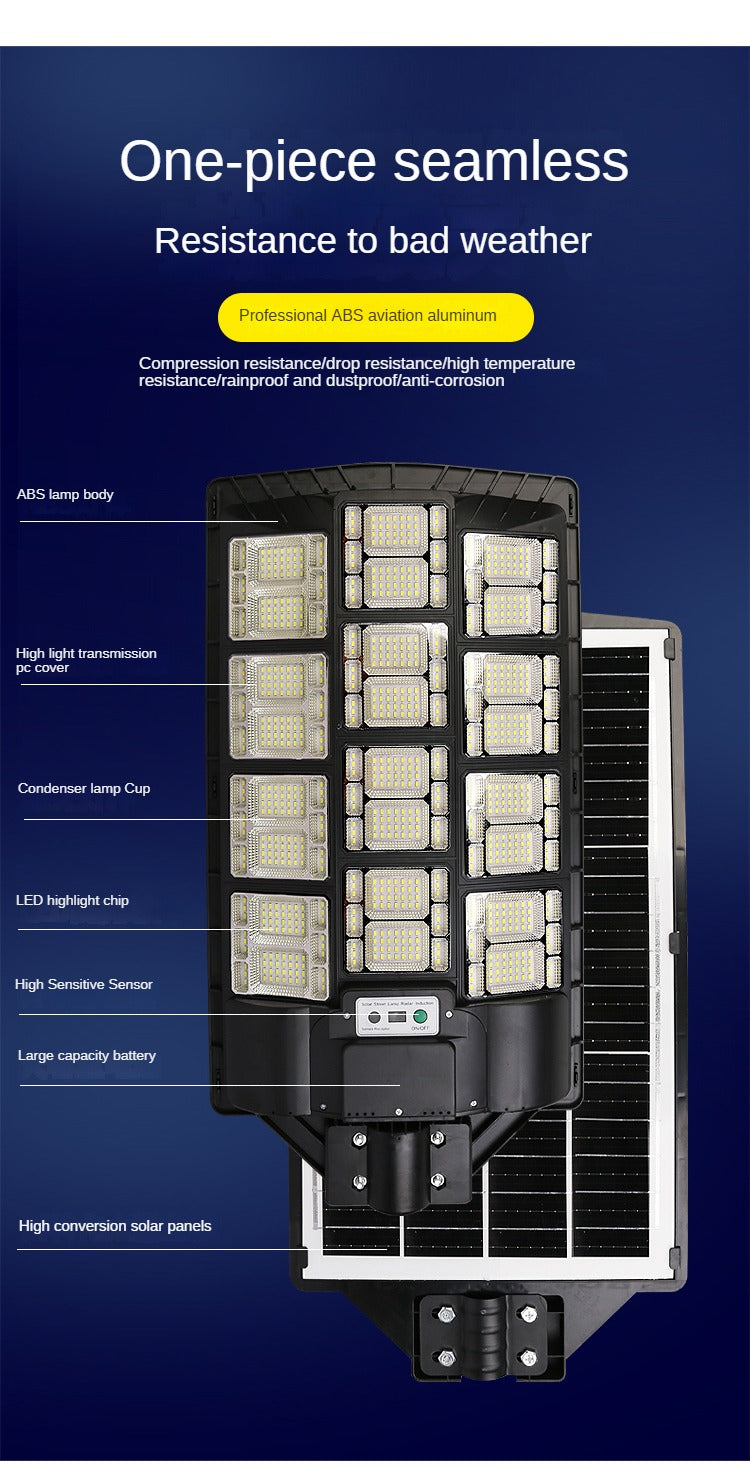 600W 800W 1000W High-Power Energy-Saving Outdoor Integrated Solar Lamp