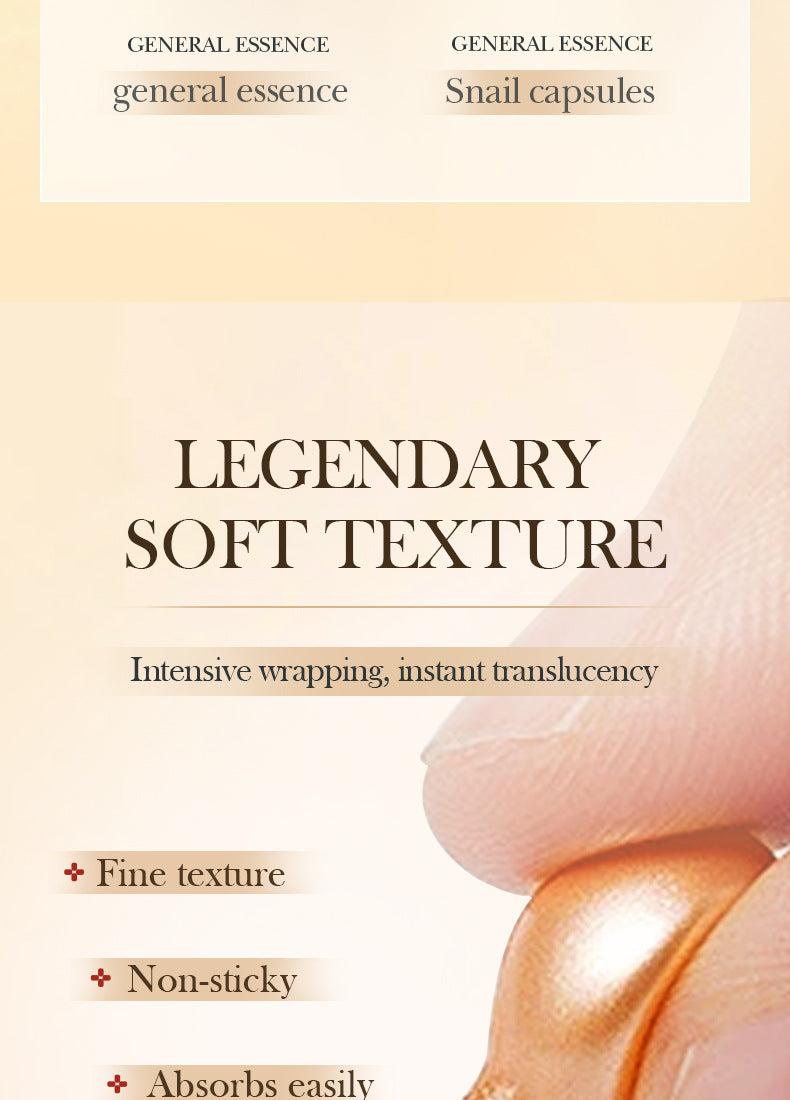 Capsule Essential Oil SADOER Snail Essence Milk Moisturizing and Rejuvenating Cream  Foreign Trade Wholesale