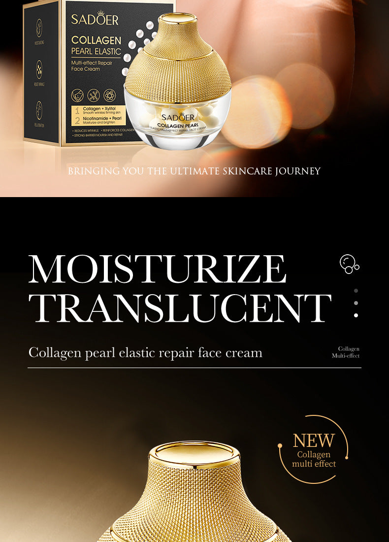 Pearl Cream70g SADOER Collagen Hydrating Moisturizing Cream  Foreign Trade Wholesale