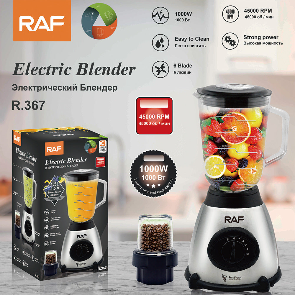 European Standard Smoothie Blender1.5L  Electric Soy Milk Maker Blender Grinder Household Juice Processor Meat Grinder