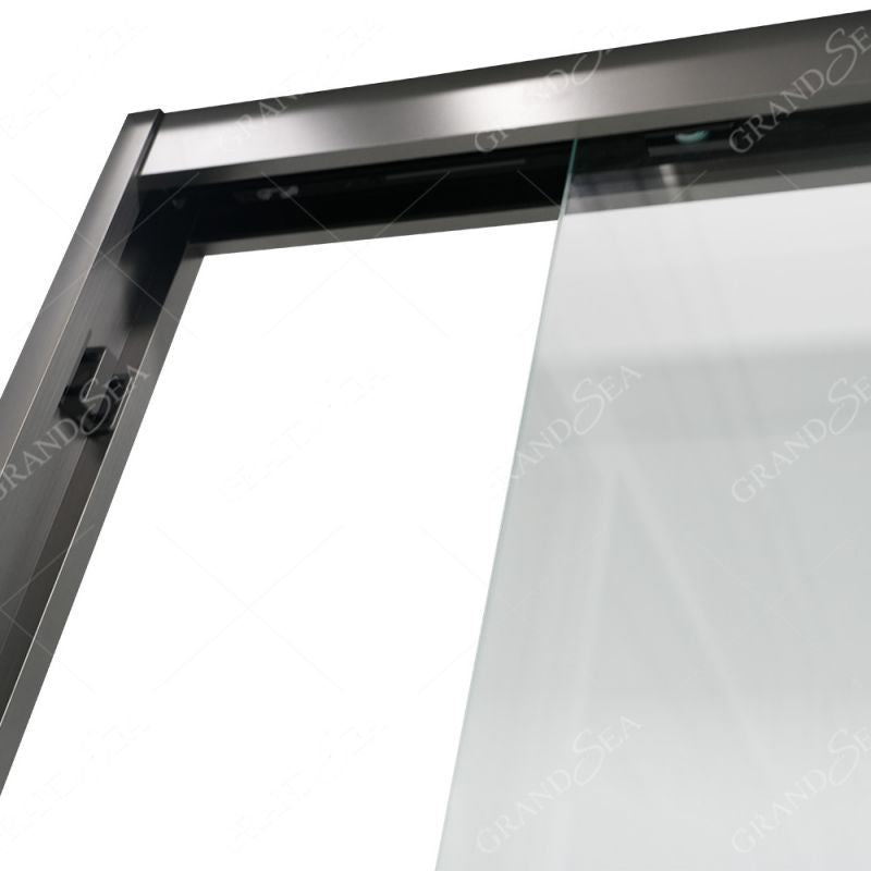 Wholesale Aluminum Stainless Steel Tempered Glass Bathroom Sliding Frameless Shower Door