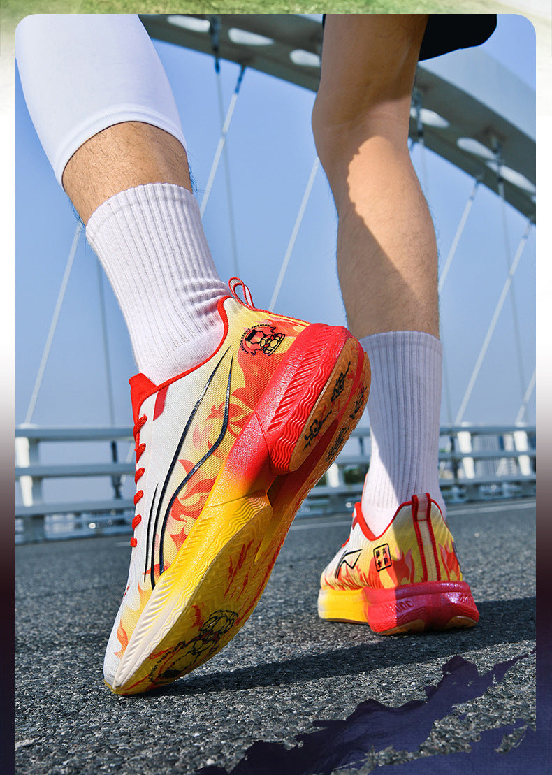 Autumn New Parent-Child Nezha Ao Bing Fashion Casual Sports Shoes Popcorn Carbon Plate Lightweight Comfortable Running Shoes