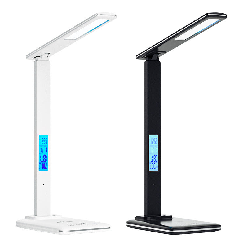 Wireless Charging Table Lamp Bedside High-end Adjustable Dimming Color Night Light Multi-functional Desktop Study Lamp