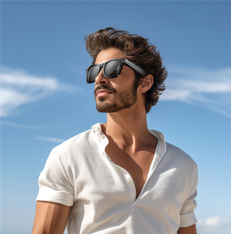 W610Smart Glasses AI Voice Assistant Translation800W Camera Listening to Music Bluetooth Calling Bluetooth