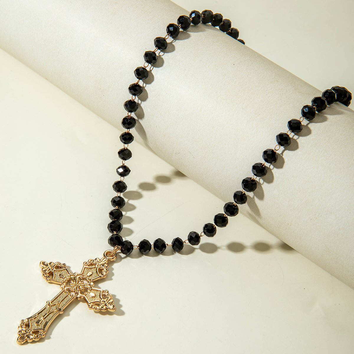 European and American Fashion Jewelry Beaded Tassel Double Layer Long Necklace Elegant Multi-layer Wear Y Type Necklace Ornament