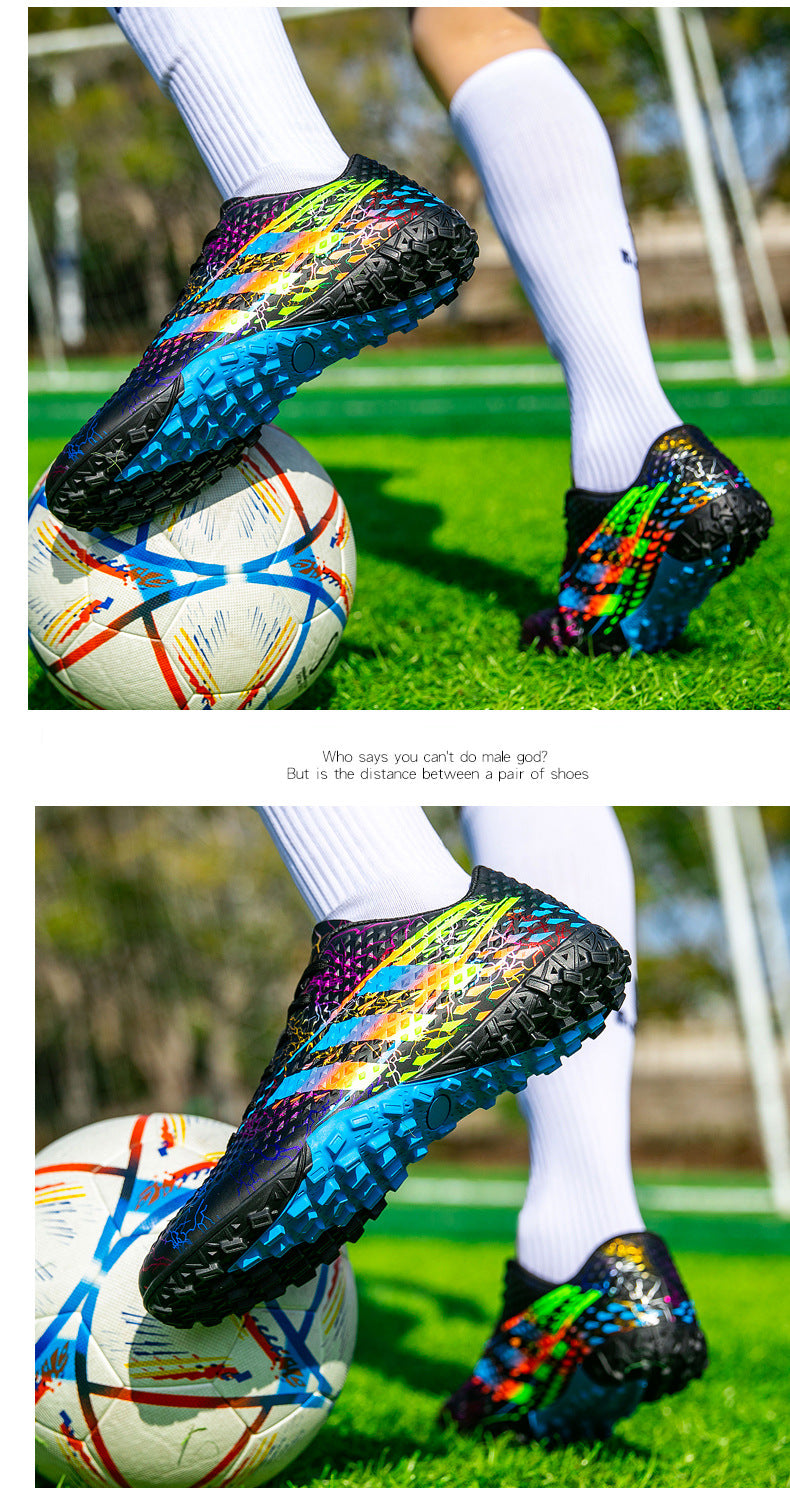 New professional football shoes for men and women AG Spike TF Broken Nail Youth Student Grassland Competition Training Shoes