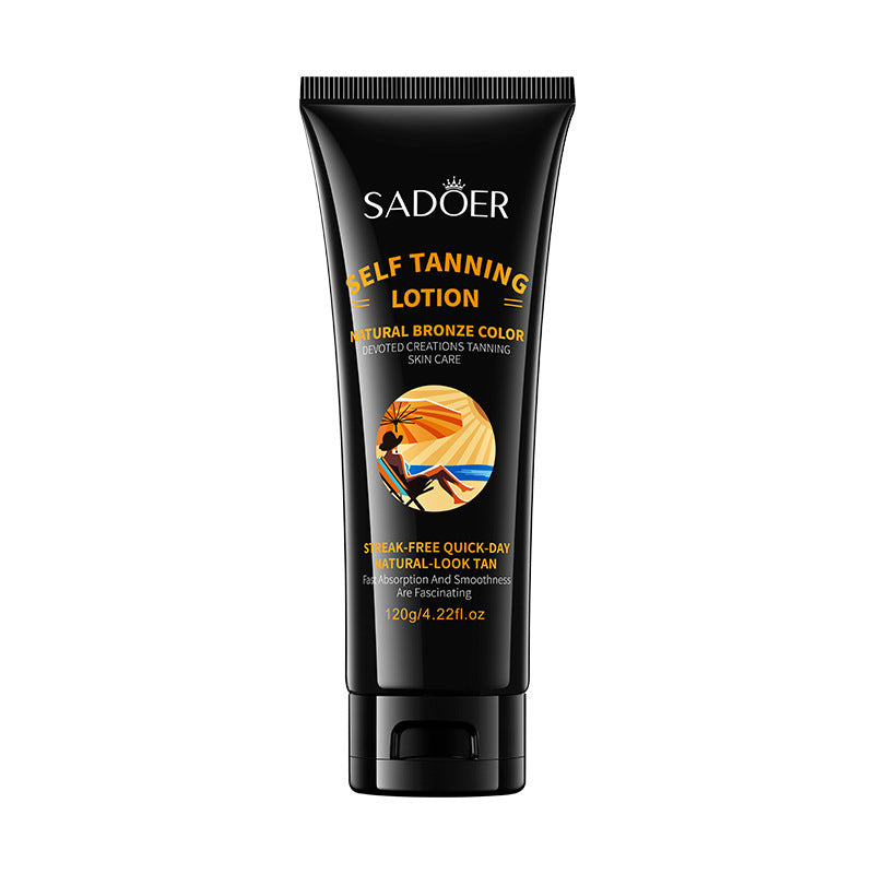 Tanning Moisturizer120gSADOER Moisturizing and Hydrating Wheat Color Sunbathing Essence Lotion for Foreign Trade Cross-Border