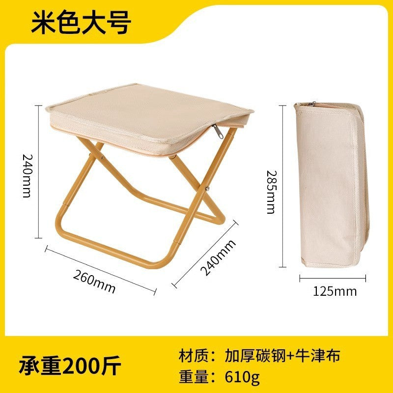Outdoor Folding Stool Portable Handle Bag Fishing Stool Small Folding Chair Camping Full Folding Chair Foldable