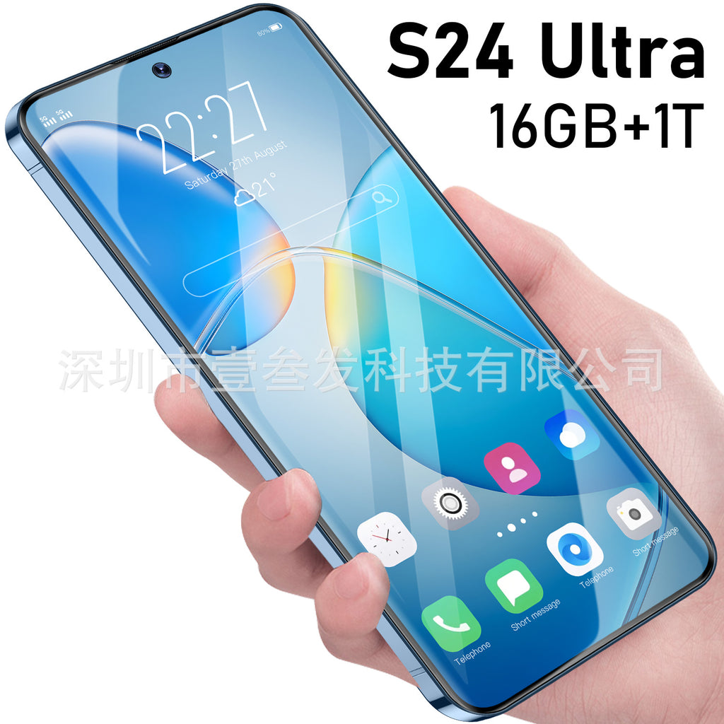 S24 Ultra Popular2+16G 7.0Inch5G All-in-One Factory New Smartphone