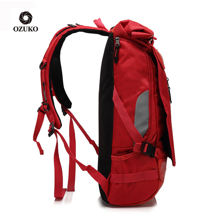 Trendy Brand Backpack for Men, College Student Bag, Oxford Cloth Laptop Backpack, Business Commuting Casual Men's Backpack