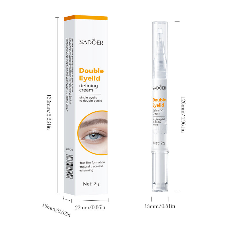 Cross-border Double Eyelid Shaping Cream2g Natural Traceless Styling Refreshing Setting Cream Export Manufacturer Wholesale