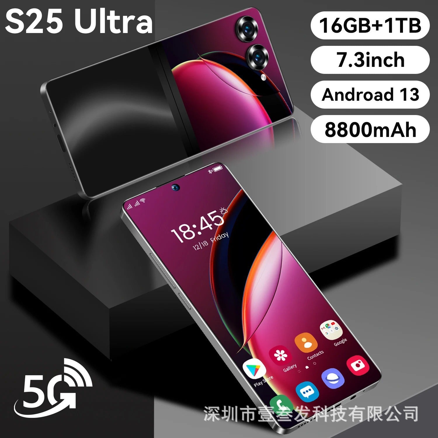 S25Ultra+Popular2+16G 6.6Inch All-in-One Low Price 4G New Smartphone