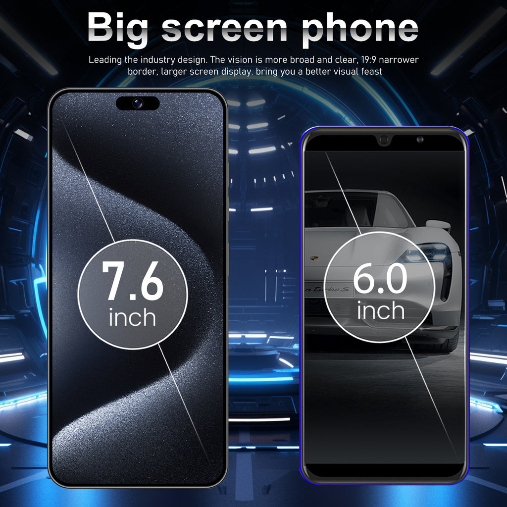 Specially designed for mobile phones i15 ProMax Smartphone7.3Large Screen16+1T Android4G Mobile Phone Yes