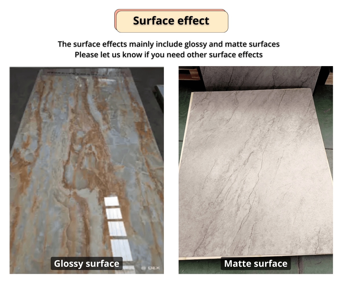 Waterproof Modern Bathroom Self Adhesive Peel and Stick Rectangle Spc Wall Tile