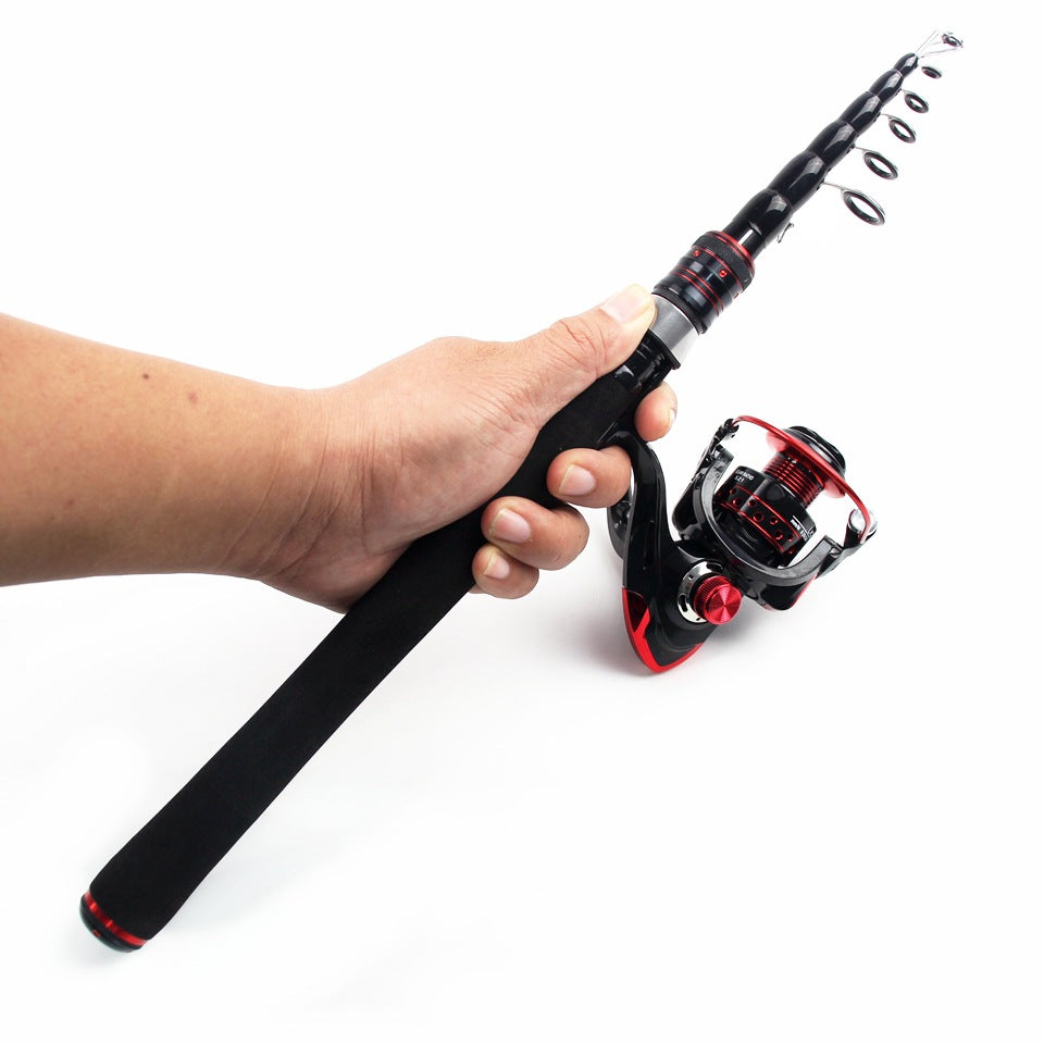 Ultra-short Portable Telescopic Lure Rod Carbon Short Sea Rod Retractable45Centimeter Fishing Gear Manufacturer Wholesale Fishing Rods