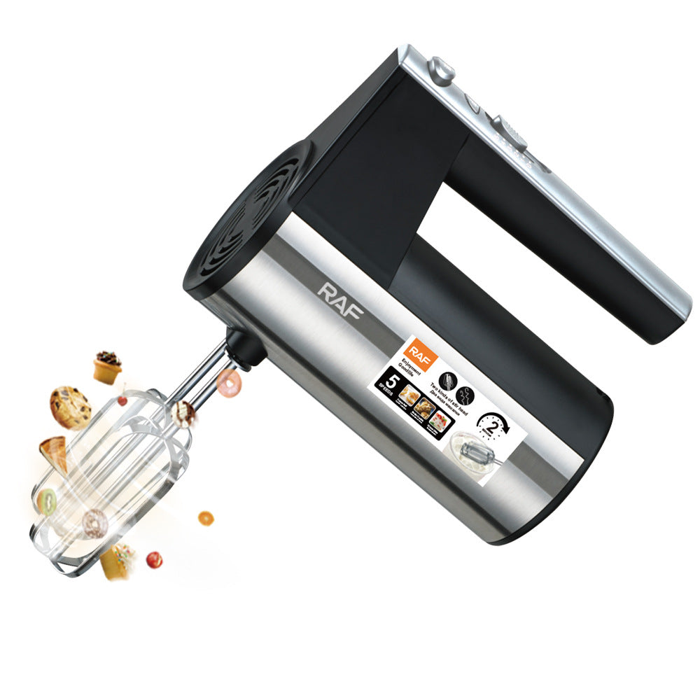 EU Standard Household Stainless Steel Egg Beater Electric Baking Cake Cream Whisk Handheld Mixer R.6629