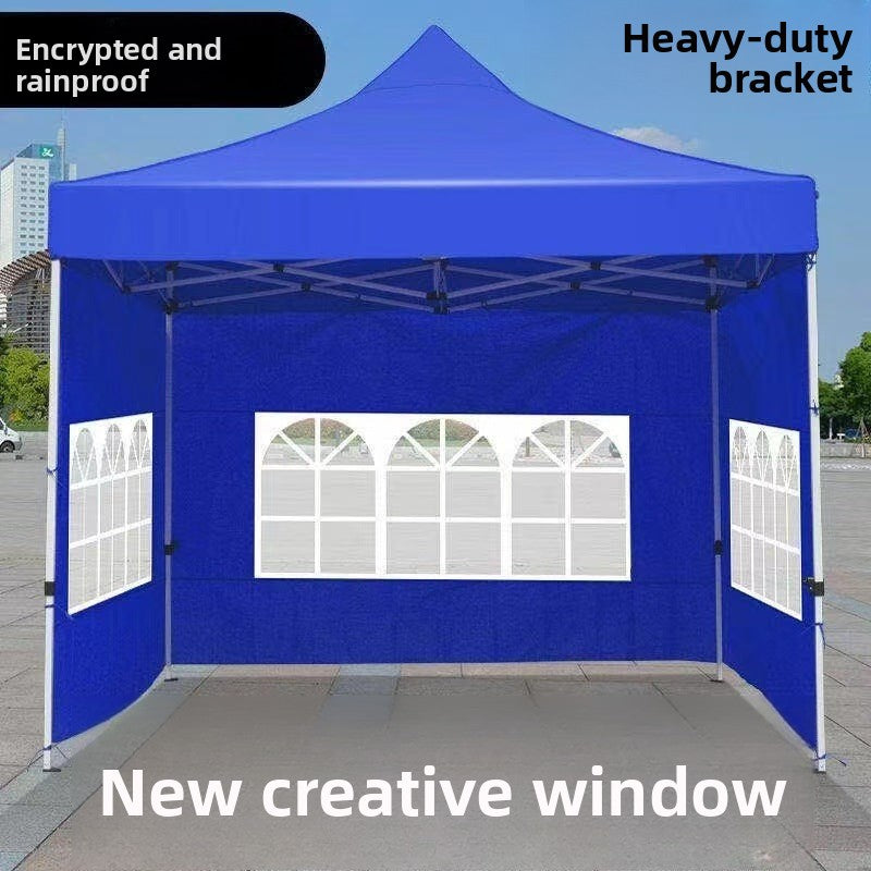 Four-Corner Rainproof Automatic Tent Large Umbrella Four-Legged Canopy Outdoor Stall Use Sunshade Rain Cover Wholesale