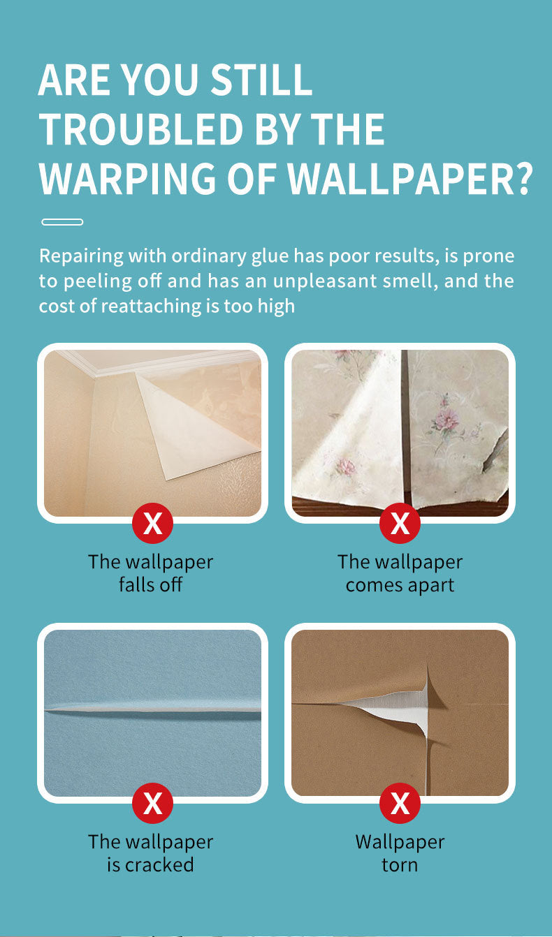 Repair Glue for Spring Festival Couplets, Wallpaper Glue, Wall Fabric, Wallpaper Cracks, Bubbles, and Edges, Home Use Wallpaper Repair Glue