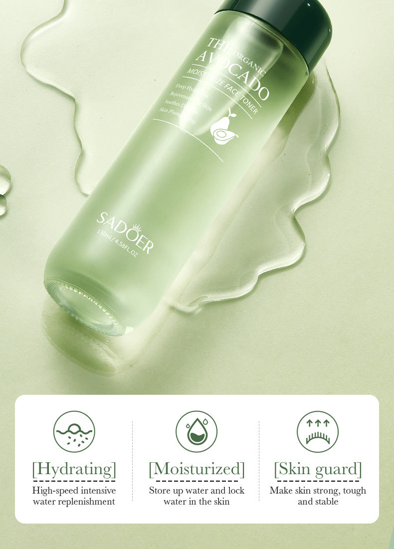 Avocado Toner130ml SADOER Hydrating Moisturizing Lotion Cross-Border Wholesale