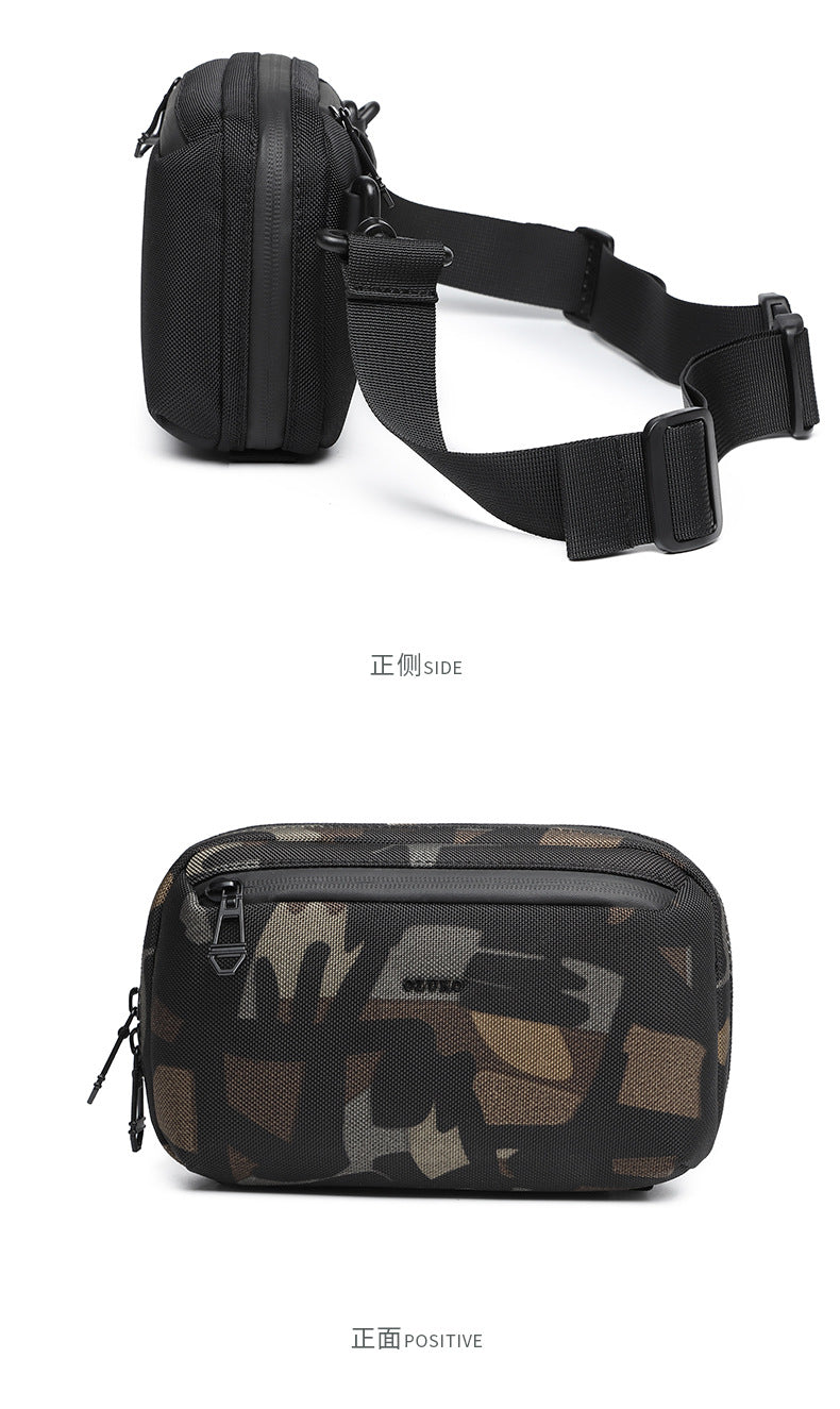 OZUKO Men's Clutch Bag Crossbody Bag Chest Bag High-end Waterproof Multifunctional Trendy Brand Shoulder Bag Organizer Bag