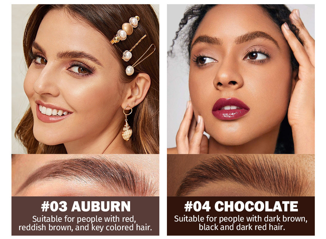 Hot-Selling Eyebrow Dye Cream Upgraded Version Press-Type Fine Brush Head Eyebrow Cream Waterproof Smudge-Proof Wild Eyebrow Pencil