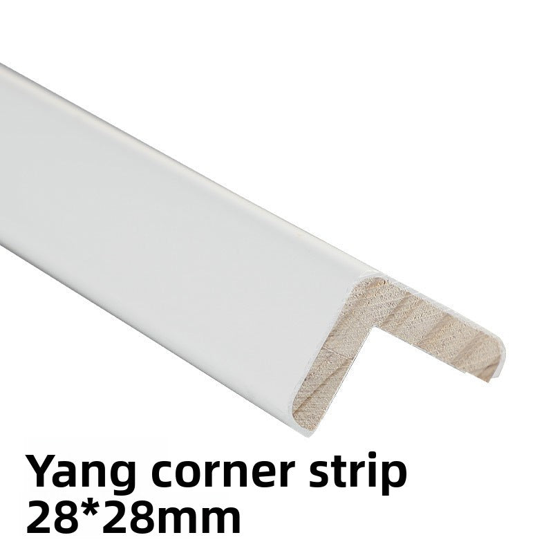 Corner trim for living room, edge protection for wall corners, anti-collision protective strip, decorative trim for doorway, solid wood corner guard strip