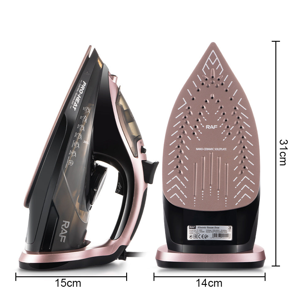 RAF European Standard New Ceramic Floor Electric Iron Hotel Supplies Rose Gold Hot-Selling Electric Iron R.1002