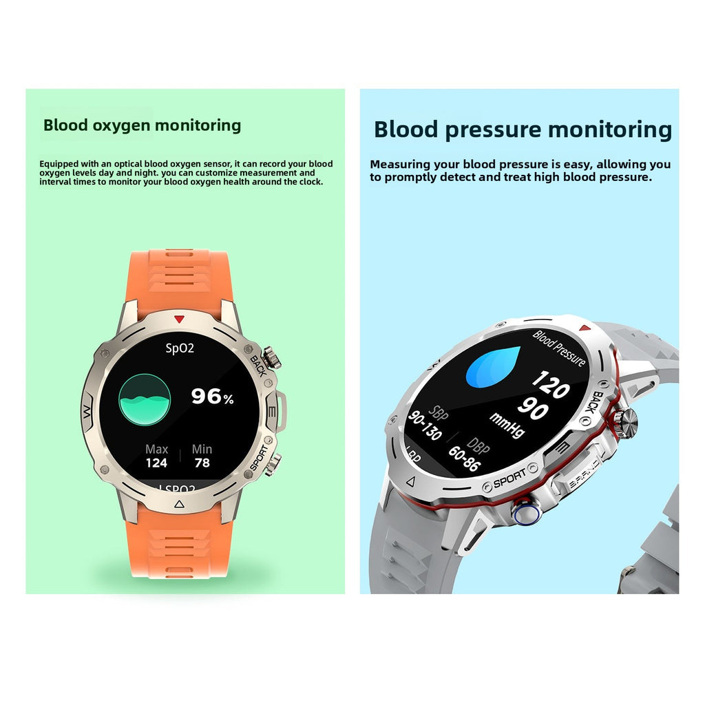 G102Smart Watch1.39inch Bluetooth Call Heart Rate Pedometer Sleep Monitoring Message Reminder Sports Waterproof Shockproof Dustproof