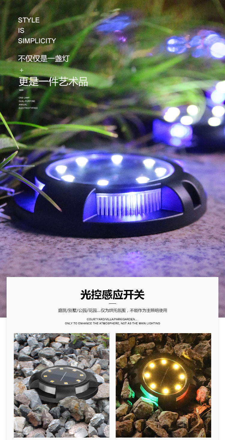 New Solar Ground Light Outdoor Waterproof Garden Light Landscape Light Garden Lawn Light Inground Light Stair Light
